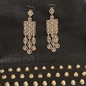 Gorgeous! Anthropologie Large Gold Earrings!